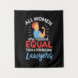 Ein paar Frauen werden Anwälte Wandteppich