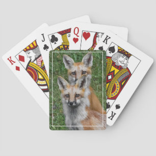 Ein Paar... Füchse Spielkarten