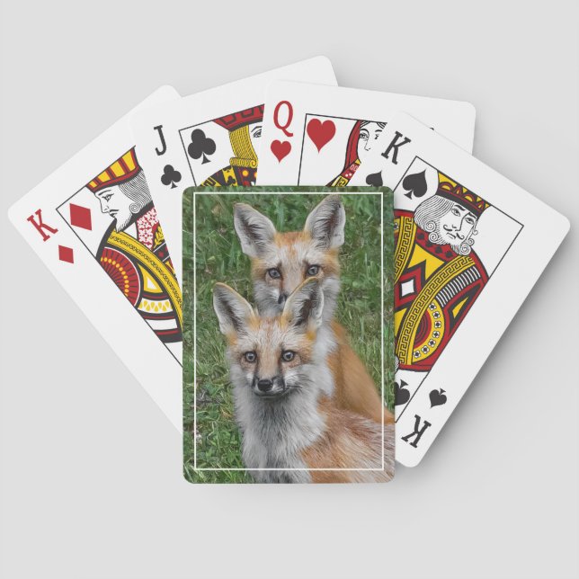 Ein Paar... Füchse Spielkarten (Rückseite)