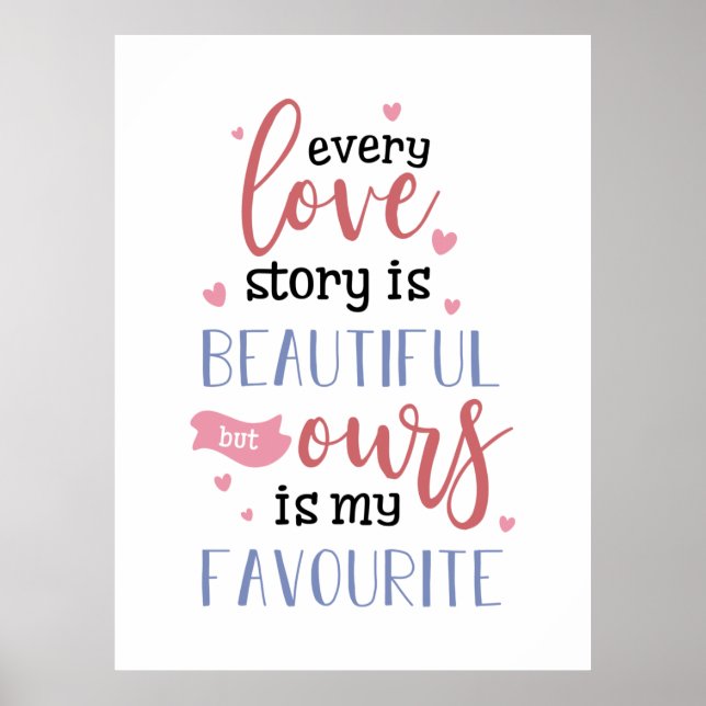 Ein paar Geschenke für unsere Liebe ist mein Liebl Poster (Vorne)