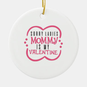 Ein paar Geschenke Mommy ist mein Valentine Keramik Ornament