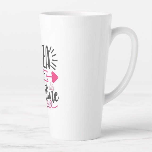 Ein paar Geschenke Pizza ist mein Valentine Milchtasse (Rechts)