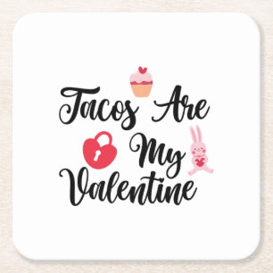 Ein paar Geschenktacos sind mein Valentine Rechteckiger Pappuntersetzer