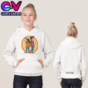 Ein paar Händchen, die im Herbst zusammenlaufen Hoodie