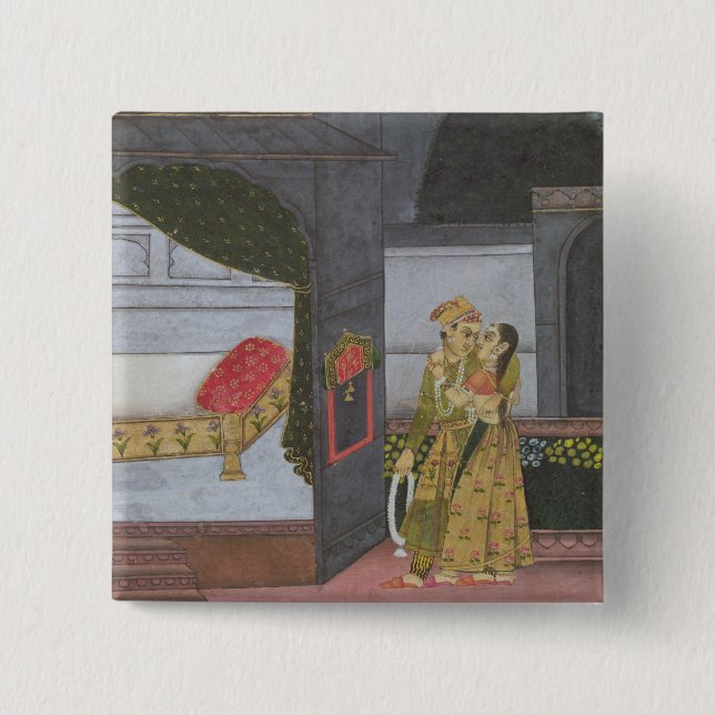 Ein Paar, Illustration vom 'Malavi Ragini Button (Vorderseite)