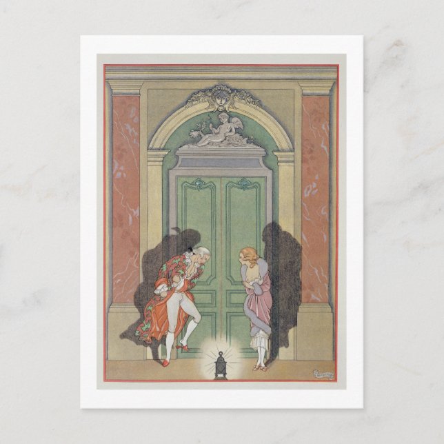 Ein Paar in Candlelight, Abbildung von 'Les Li Postkarte (Vorderseite)