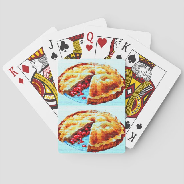 ein Paar Kirschkuchen spielen Karten Spielkarten (Rückseite)