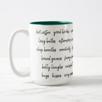 Ein paar meiner Lieblingssachen Zweifarbige Tasse