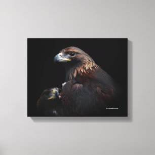 Ein Paar schöne goldene Adler Leinwanddruck