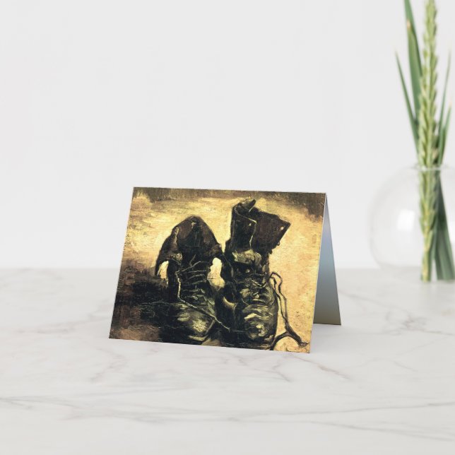 Ein Paar Schuhe - Van Gogh Karte (Vorderseite)