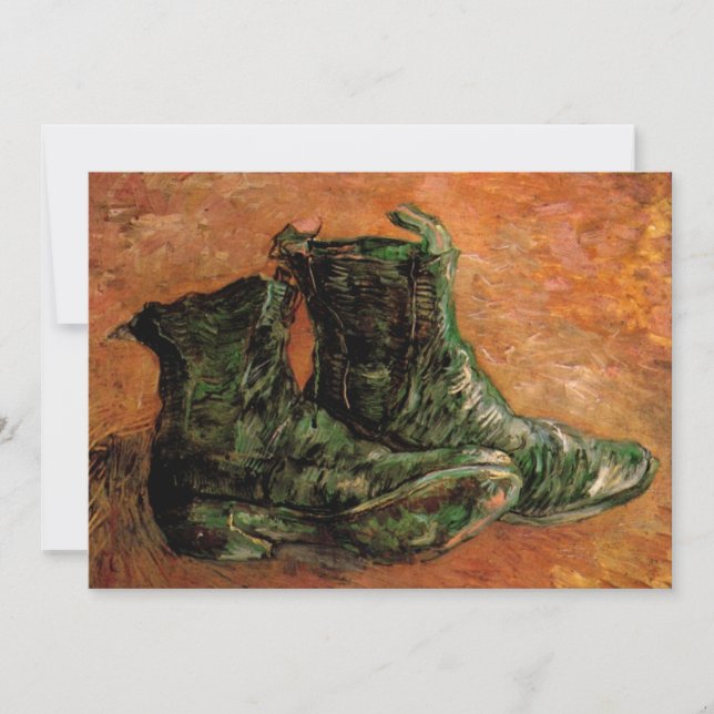 Ein Paar Schuhe von Vincent van Gogh Einladung (Vorderseite)