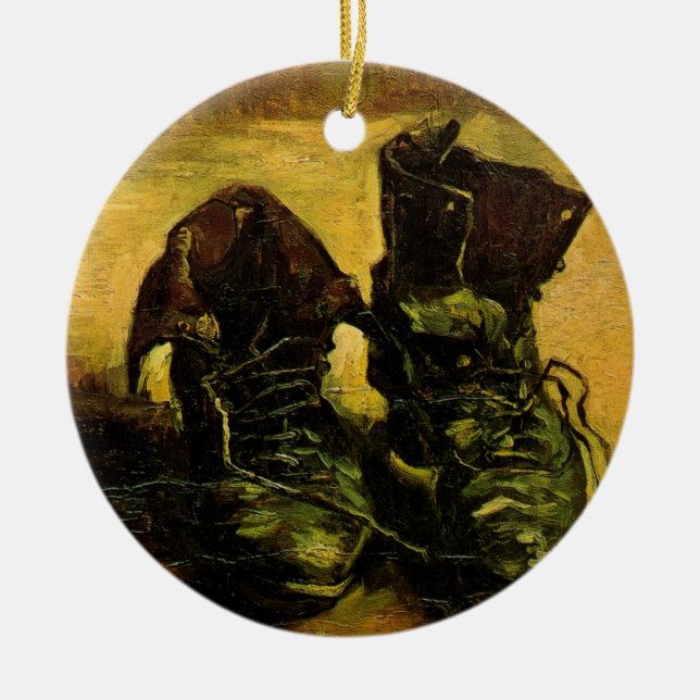 Ein Paar Schuhe von Vincent van Gogh Keramikornament (Vorne)