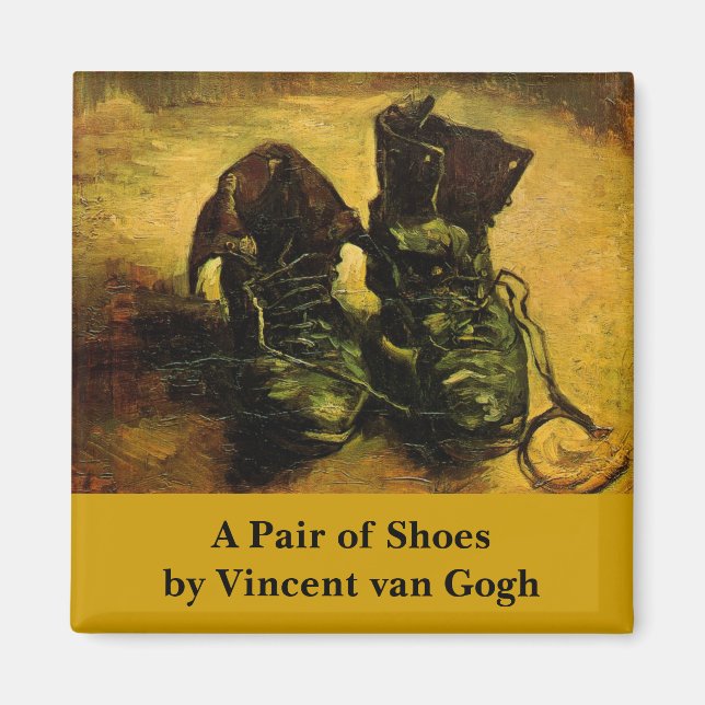 Ein Paar Schuhe von Vincent van Gogh Magnet (Vorne)