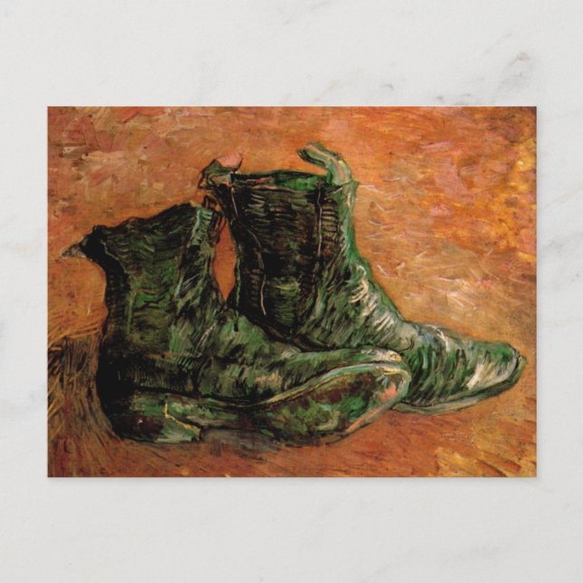 Ein Paar Schuhe von Vincent van Gogh Postkarte (Vorderseite)