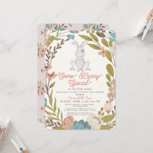 Ein paar Sonnen-Special-Floral Girl Virtual Baby-D Einladung
