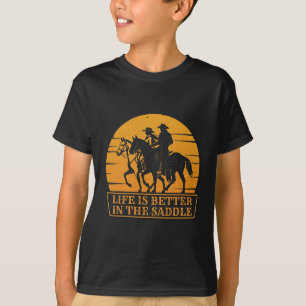 Ein paar Sonnenuntergänge sind besser im Sattelhor T-Shirt