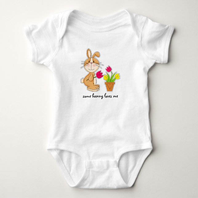 Ein paar sonnige Lieben für mich. Ostergeschenk Baby Strampler (Vorderseite)