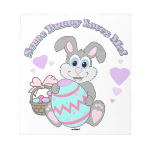 Ein paar sonnige Lieben für mich! Osterhase Notizblock