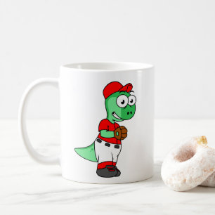 Ein Pachycephalosaurus Baseball Pitcher. Kaffeetasse
