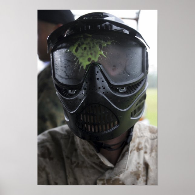 Ein Paintball rund Poster (Vorne)