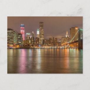 Ein Panorama auf die Skyline von New York City Postkarte