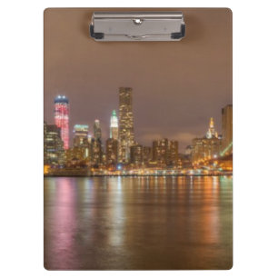 Ein Panorama der New- York CitySkyline Klemmbrett