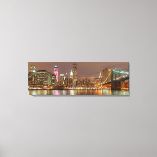 Ein Panorama der New- York CitySkyline Leinwanddruck