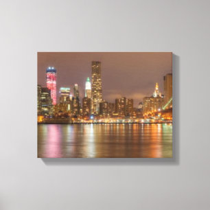 Ein Panorama der New- York CitySkyline Leinwanddruck