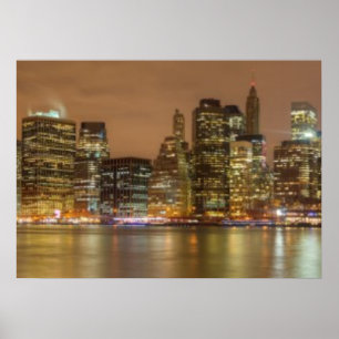 Ein Panorama der New- York CitySkyline Poster