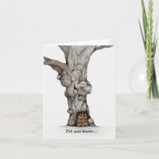 Ein Papercut ist die letzte Rache eines Baumes Karte (Vorderseite)