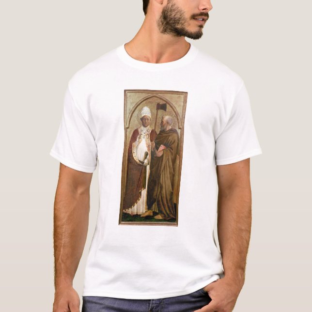 Ein Papst und ein St. Matthias, c.1428-29 T-Shirt (Vorderseite)