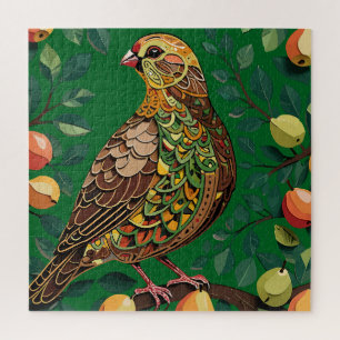 Ein Partridge in einem Birnbaum-Ausschnitt im Stif