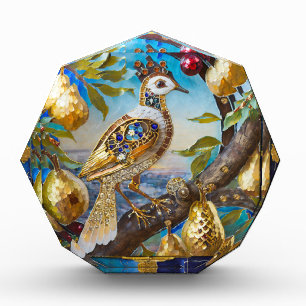 Ein Partridge in einem Birnenbaum Fotoblock