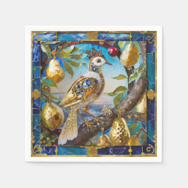 Ein Partridge in einem Birnenbaum Serviette