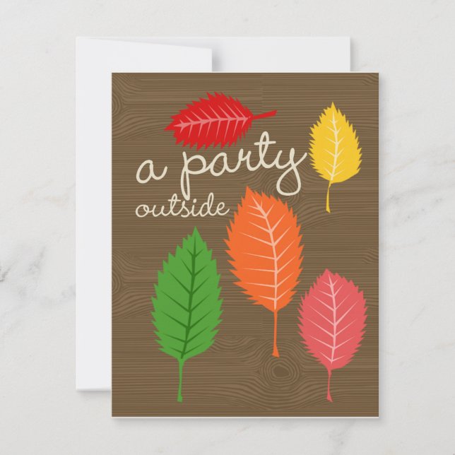 ein Party außerhalb Einladung (Vorderseite)