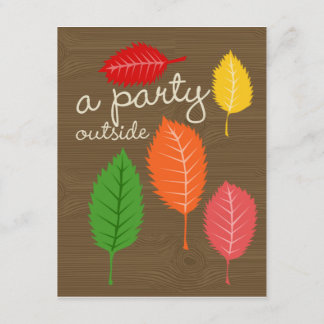 ein Party außerhalb Einladung