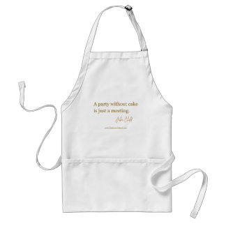 Ein Party ohne Kuchen... Weiße Schürze mit Taschen