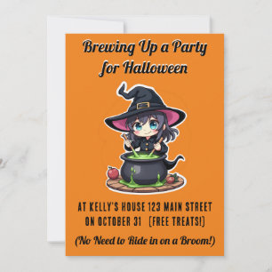 Ein Party zu Halloween aufreißen Einladung