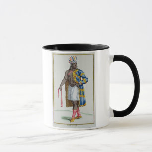Ein Patagonian Mann, 1780 (farbiger Stich) Tasse