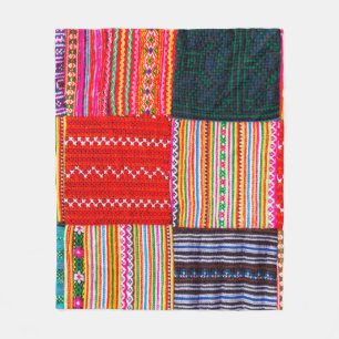 ein Patchwork-Steppdecke im asiatischen Stil Fleecedecke