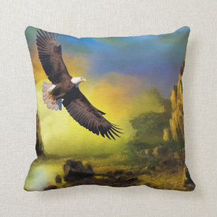 Ein patriotisches Design mit einem hohen Bald-Adle Kissen
