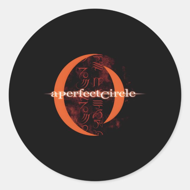 Ein perfekter Circle Â€"Mer De Noms Glyph Circle 2 Runder Aufkleber (Vorderseite)