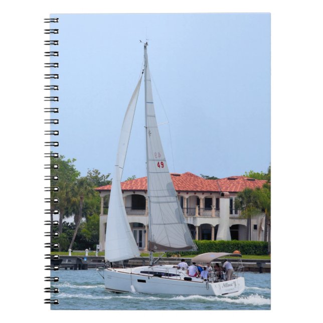 Ein perfekter Tag für Segeln - Notebook Notizblock (Vorderseite)