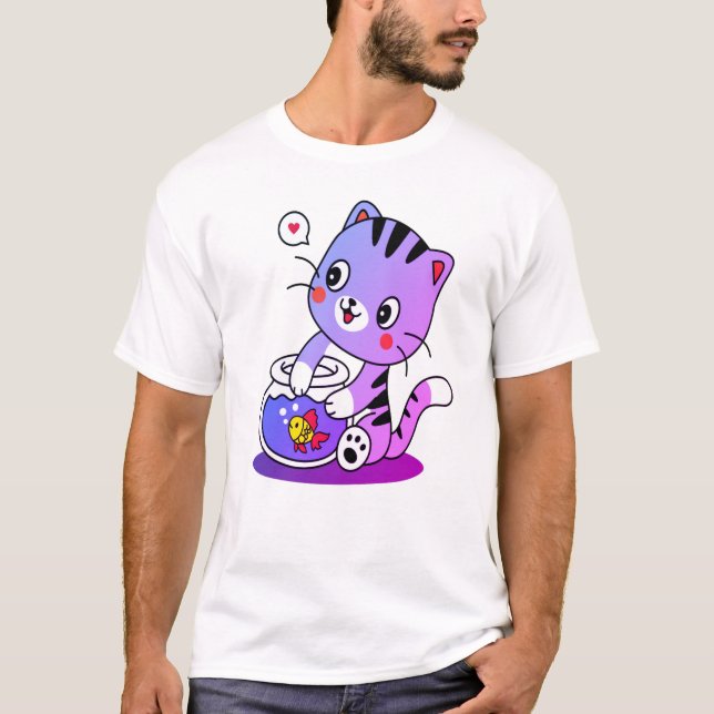 Ein perfektes Katzendesign T-Shirt (Vorderseite)