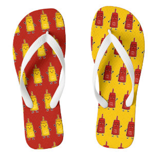 Ein perfektes (mis)Match: Ketchup & Senf-Beste Fre Flip Flops