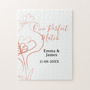Ein perfektes Terrakotta-Hochzeitspaar namens f