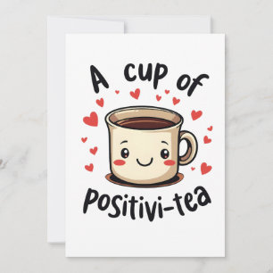 Ein perfektes Wochenende in Positivi-Tea Niedliche Einladung