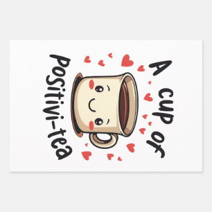 Ein perfektes Wochenende in Positivi-Tea Niedliche Geschenkpapier Set
