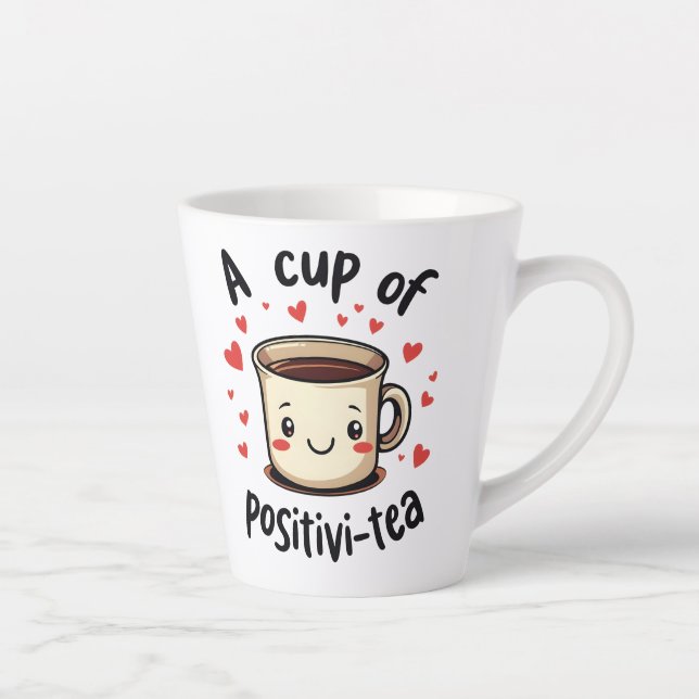 Ein perfektes Wochenende in Positivi-Tea Niedliche Milchtasse (Rechts)