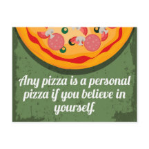 Ein persönliches Pizza-Funny-Zitat